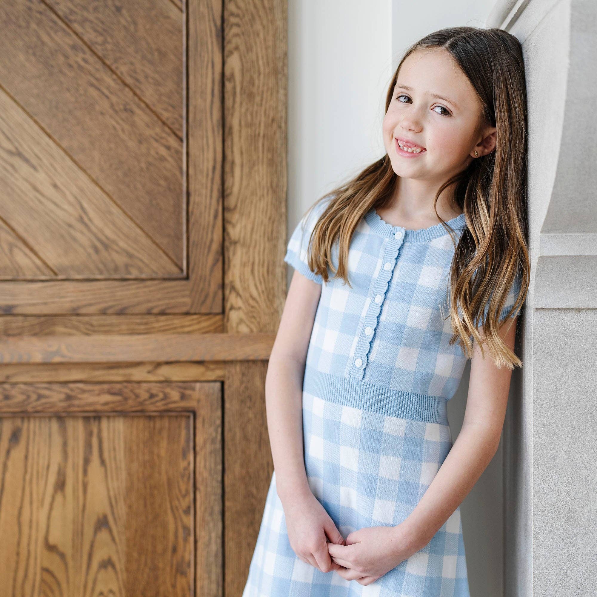 Image of Organic Button Front Sweater Dress